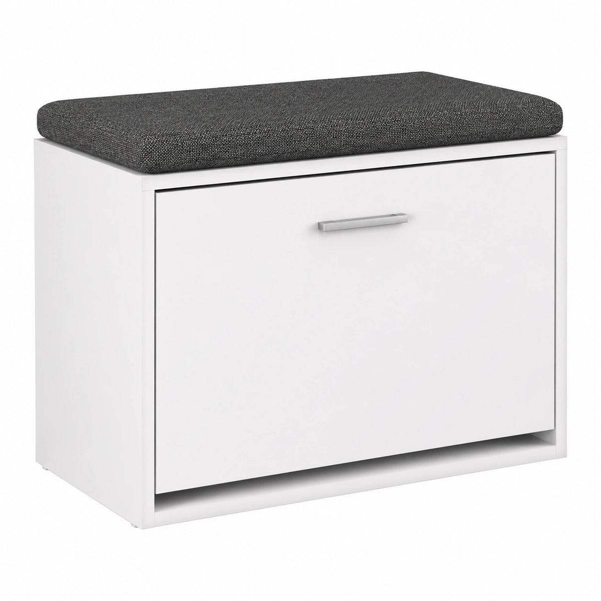 Scarpiera da Ingresso Vicco Georg Bianca con Ripiano, 60x49,5 cm, Funzionale come Seduta