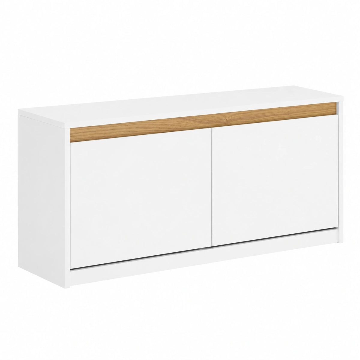 Panca Scarpiera Bianca con Contenitore e Seduta, 104x30x47 cm, Portata 240 kg