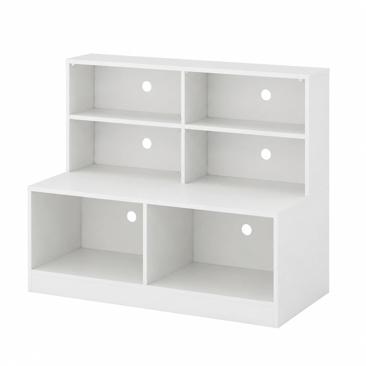 Scarpiera Homasis con Seduta a 3 Ripiani, Panca Ingresso con 6 Scomparti in Legno, Portata 200 kg, 120x50x90 cm, Colore Bianco