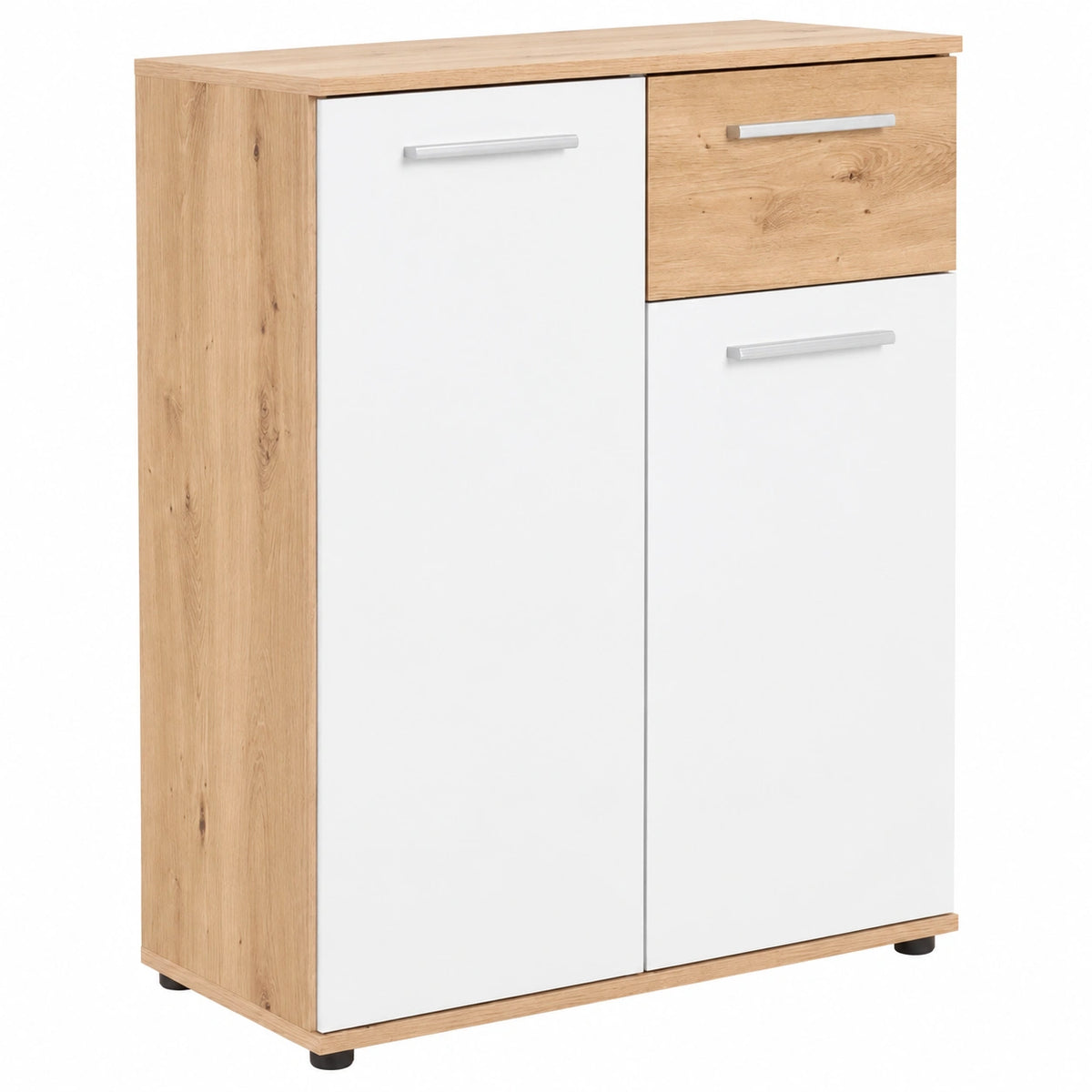 Sideboard Moderno in Rovere con Ante e Cassetti, Varianti Disponibili